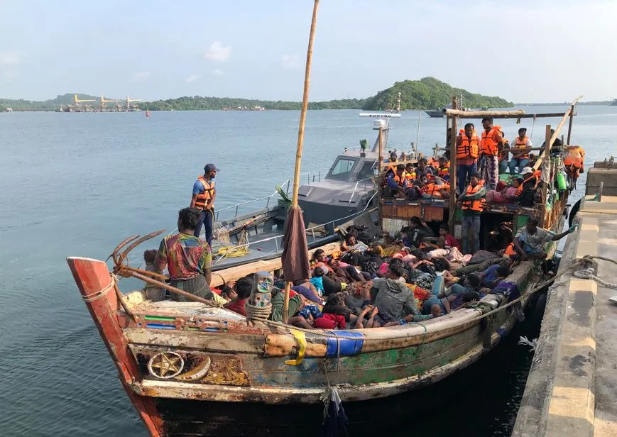 மிரிகானா இடைத்தங்கல் முகாமிற்கு அனுப்பி வைக்கப்பட்ட மியன்மார் பிரஜைகள்