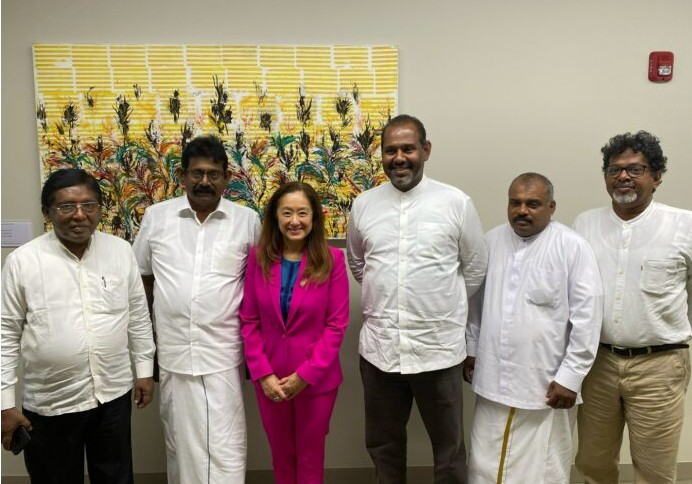 அமெரிக்கா, சுவிஸ் நாடுகளின் தூதுவர்களை நேரில் சந்தித்த தமிழ்த் தேசியப் பேரவையினர்