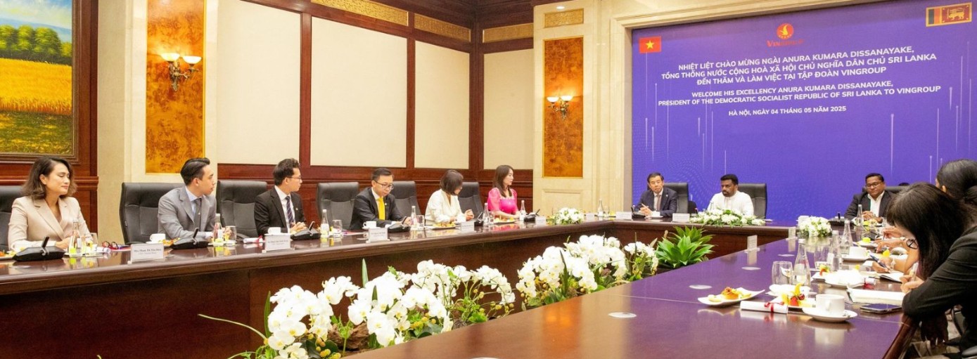 இலங்கையில் முதலீடு செய்யுமாறு வியட்நாமின் வின்குரூப் நிறுவனத்திற்கு ஜனாதிபதி அழைப்பு இலங்கையில் முதலீடு செய்யுமாறு வியட்நாமின் வின்குரூப் நிறுவனத்திற்கு ஜனாதிபதி அழைப்பு