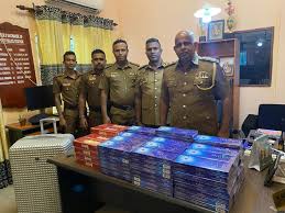 3.54 மில்லியன் ரூபா பெறுமதியான சிகரெட்டுக்களுடன் நபரொருவர் கைது 3.54 மில்லியன் ரூபா பெறுமதியான சிகரெட்டுக்களுடன் நபரொருவர் கைது
