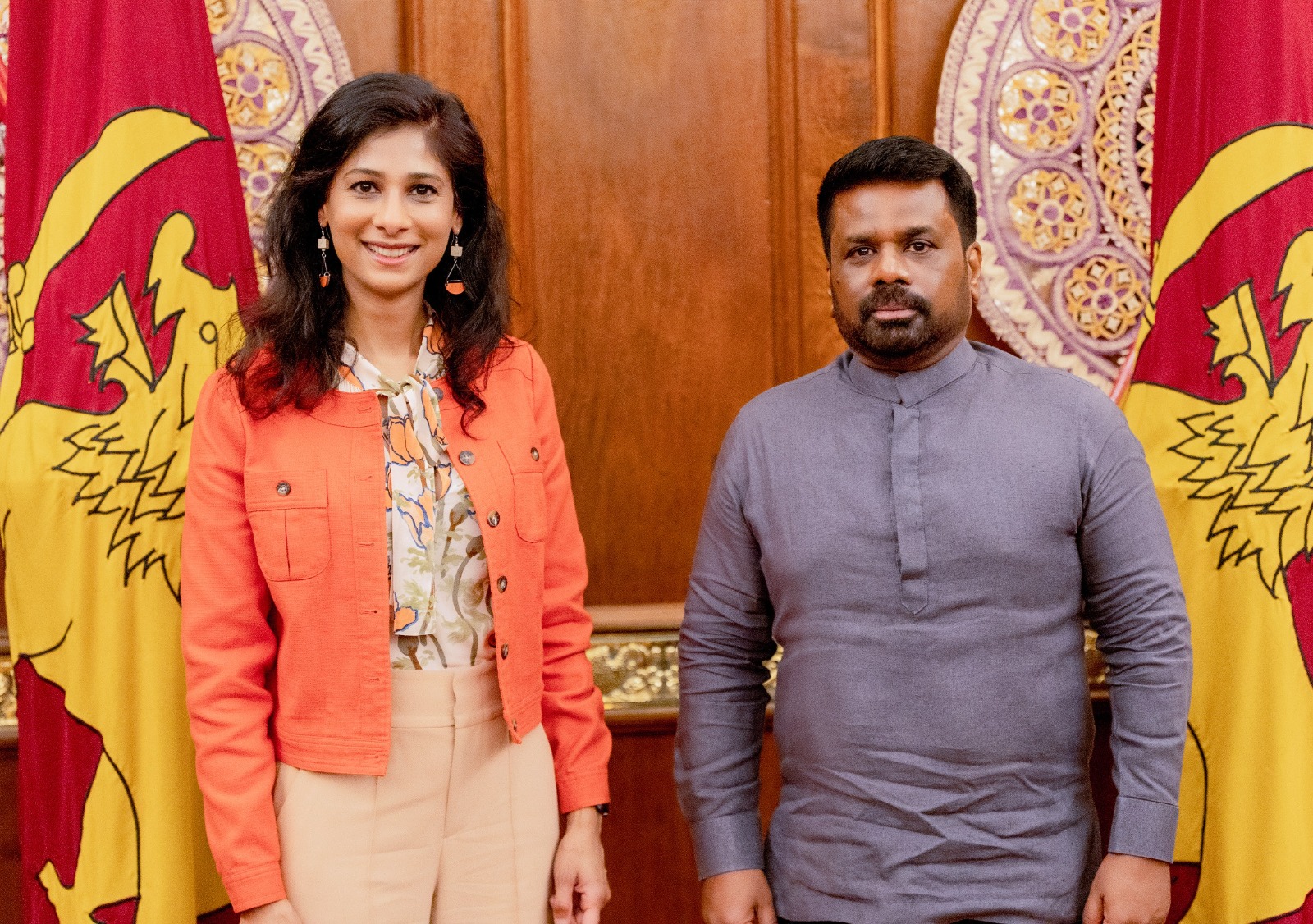 ஜனாதிபதி மற்றும் IMF இன் பிரதி முகாமைத்துவப் பணிப்பாளர் கீதா கோபிநாத் இடையே சந்திப்பு ஜனாதிபதி மற்றும் IMF இன் பிரதி முகாமைத்துவப் பணிப்பாளர் கீதா கோபிநாத் இடையே சந்திப்பு