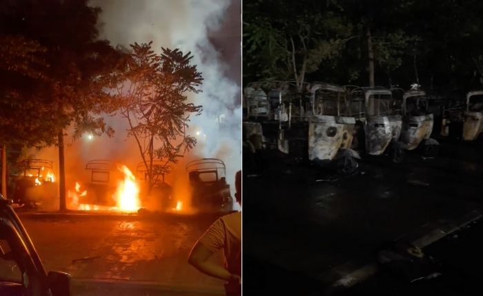 தெமட்டகொடையில் தொடர்மாடி குடியிருப்பு வளாகமொன்றில் தீ பரவல் – 07 வாகனங்கள் சேதம் தெமட்டகொடையில் தொடர்மாடி குடியிருப்பு வளாகமொன்றில் தீ பரவல் – 07 வாகனங்கள் சேதம்