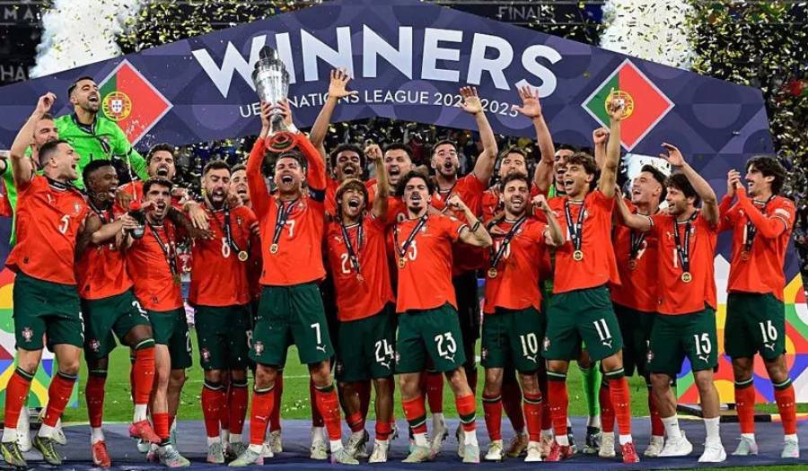 UEFA நேஷன்ஸ் லீக் – இறுதிப் போட்டியில் ஸ்பெயினை வீழ்த்தி போர்த்துகல் வாகை சூடியது UEFA நேஷன்ஸ் லீக் – இறுதிப் போட்டியில் ஸ்பெயினை வீழ்த்தி போர்த்துகல் வாகை சூடியது