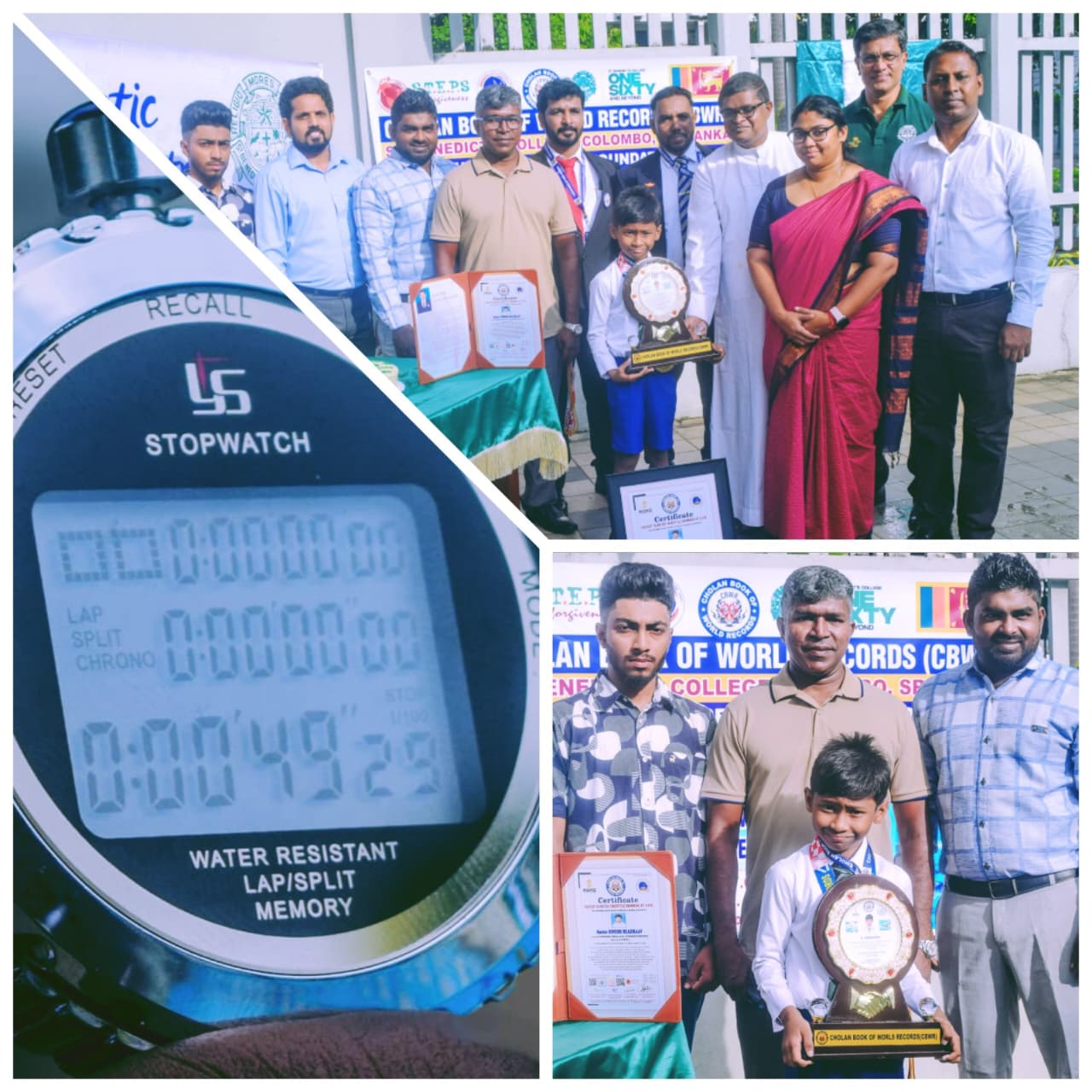 ஆறே வயதான சென் பெனடிக்ட் கல்லூரி மாணவர் தினேஷ் ஹெதாவ் – 50 மீட்டர் நீச்சல் போட்டியில் சாதனை