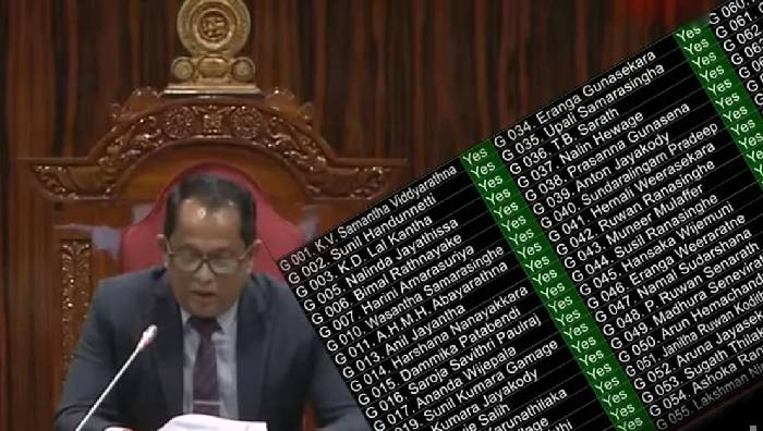 ஜனாதிபதிகளின் சலுகைகளை நீக்கும் சட்டமூலம் 150 மேலதிக வாக்குகளால் நிறைவேற்றம்