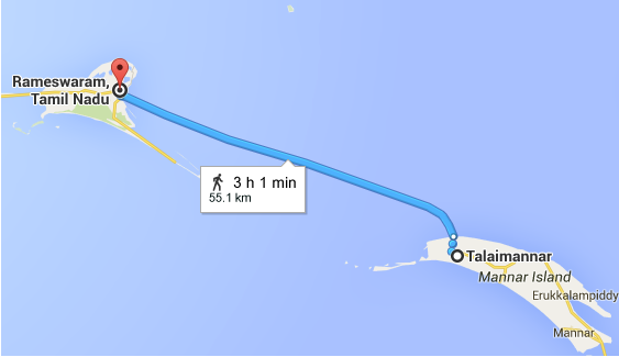 இராமேஸ்வரம் – தலைமன்னார் இடையே புதிய கப்பல் பாதை இராமேஸ்வரம் – தலைமன்னார் இடையே புதிய கப்பல் பாதை
