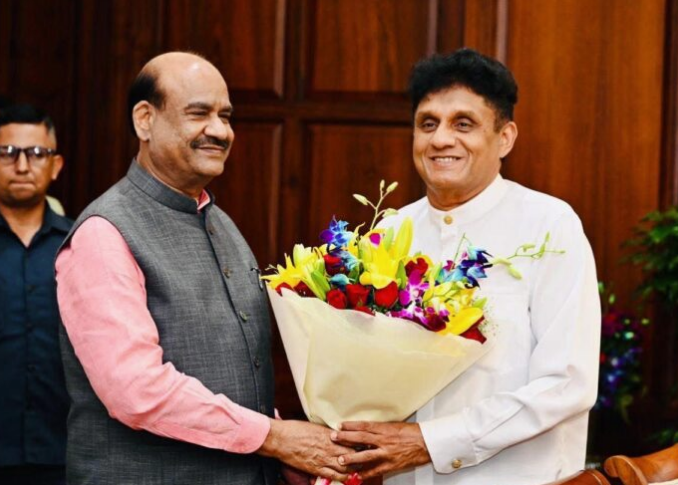 இந்திய சபாநாயகரை சந்தித்தார் சஜித் இந்திய சபாநாயகரை சந்தித்தார் சஜித்