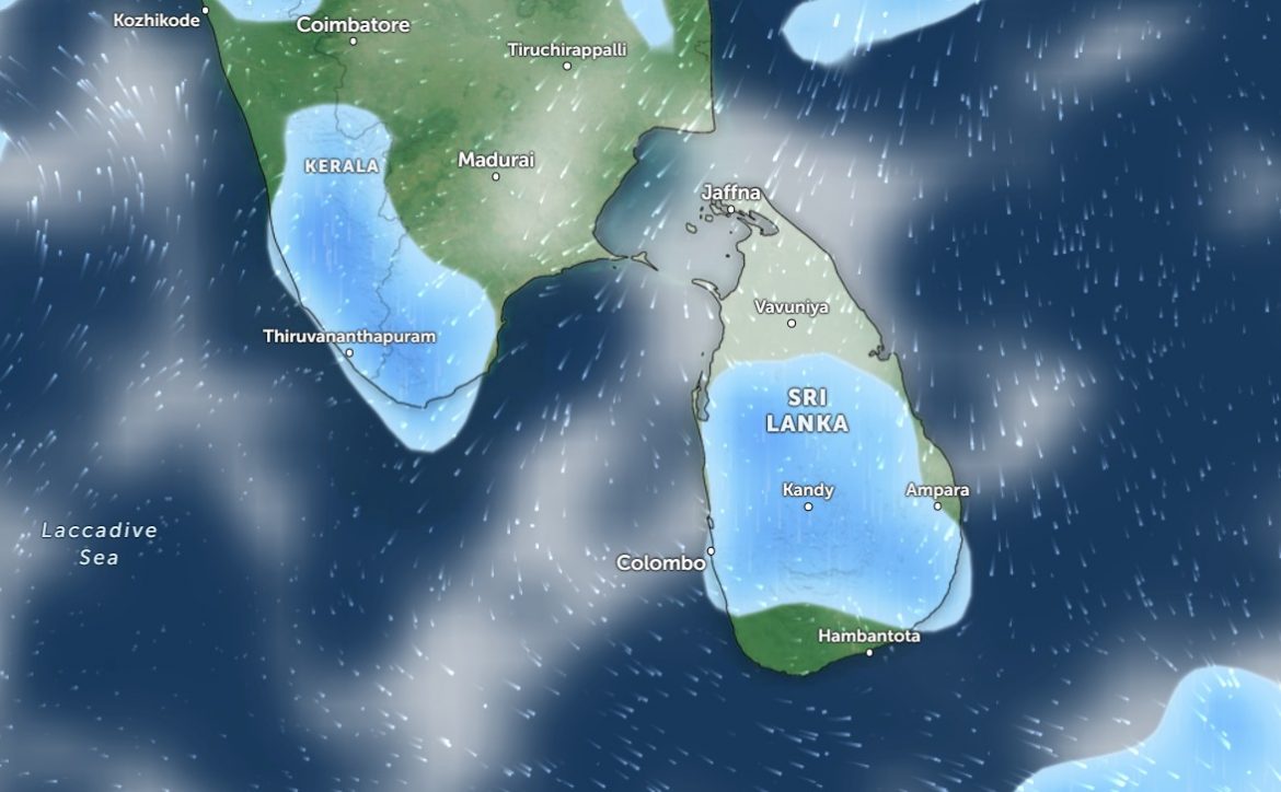 வடக்கு, கிழக்கு, ஊவா உள்ளிட்ட 5 மாகாணங்களில் அவ்வப்போது மழை