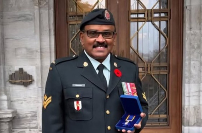 கனடாவில் இலங்கைத் தமிழருக்கு உயரிய இராணுவ விருது