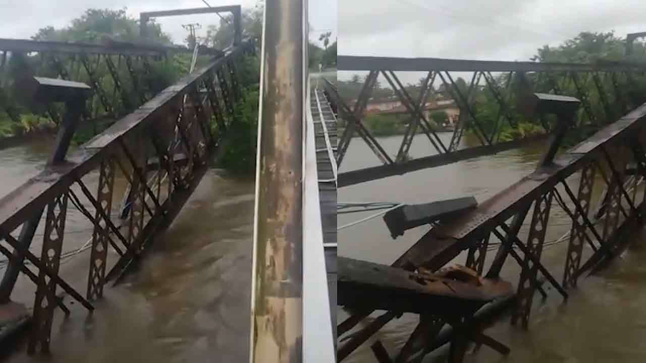 பெந்தர பழைய பாலம் இடிந்து விழுந்தது