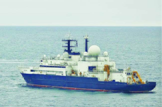 பிரித்தானிய கடலில் ரஷ்ய உளவு கப்பல் அத்துமீறி பிரவேசம்