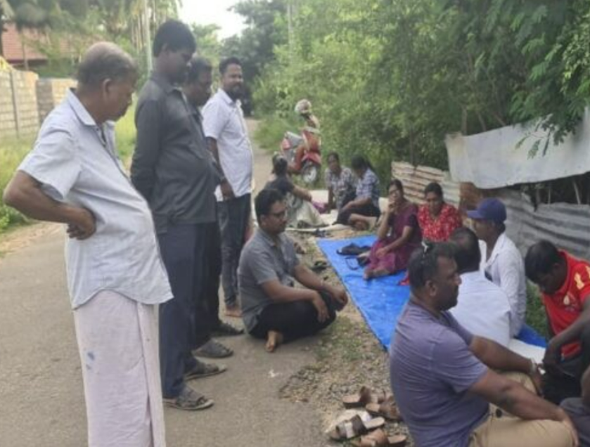 தையிட்டி திஸ்ஸ விகாரைக்கு எதிராக போராட்டம் தையிட்டி திஸ்ஸ விகாரைக்கு எதிராக போராட்டம்