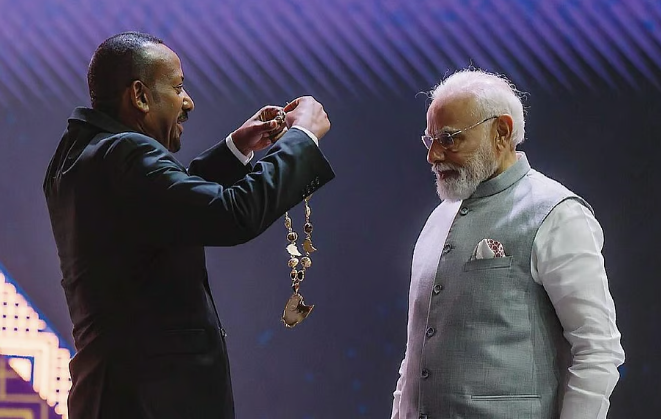 பிரதமர் மோடிக்கு எத்தியோப்பியாவின் மிக உயரிய விருது 