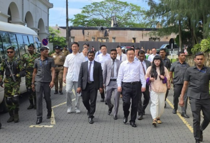 காலி கோட்டையை ஆய்வு செய்த சீன தூதுக்குழு