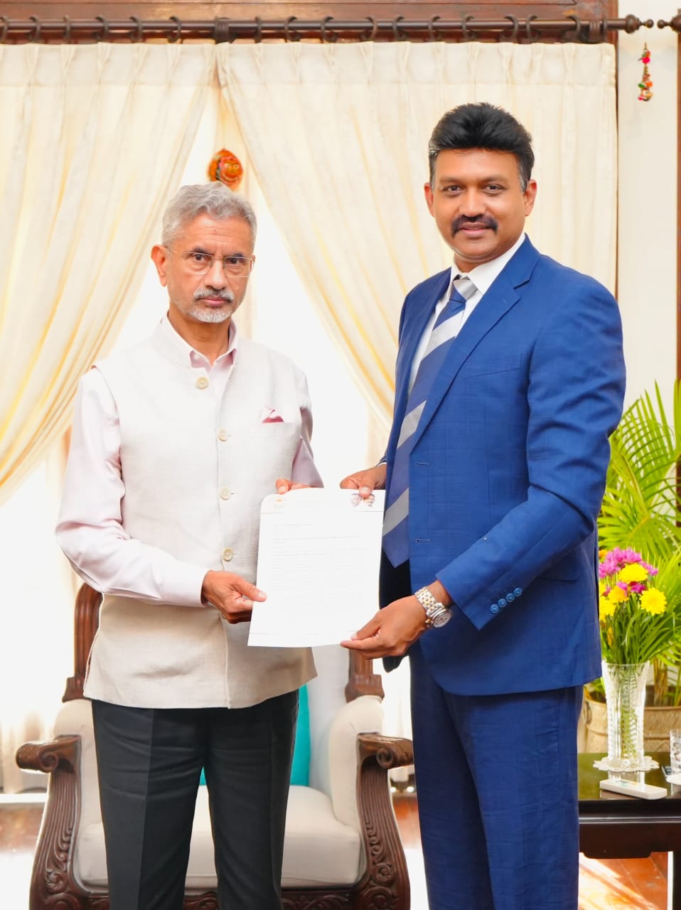 நான்கு முக்கிய கோரிக்கைகளை ஜெய்சங்கரிடம் முன்வைத்த செந்தில் தொண்டமான்