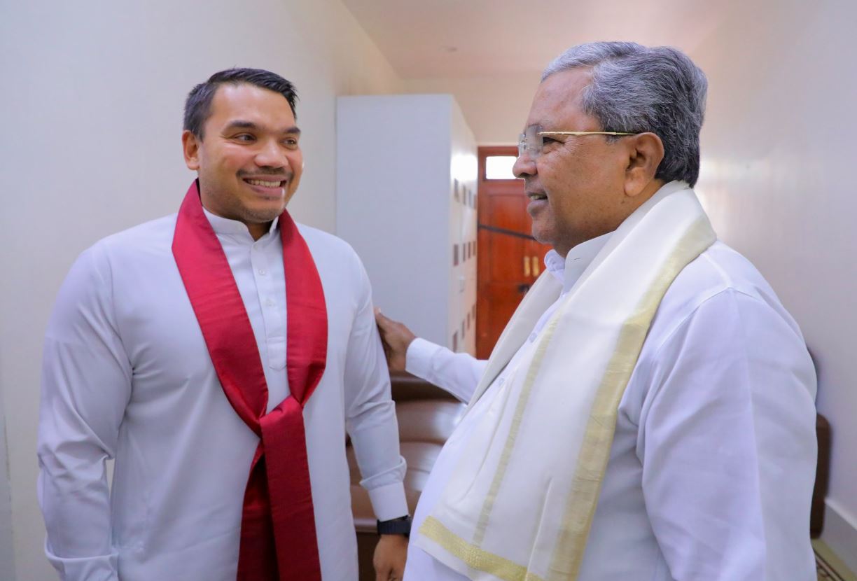 கர்நாடக முதலமைச்சருடன் நாமல் எம்.பி சந்திப்பு