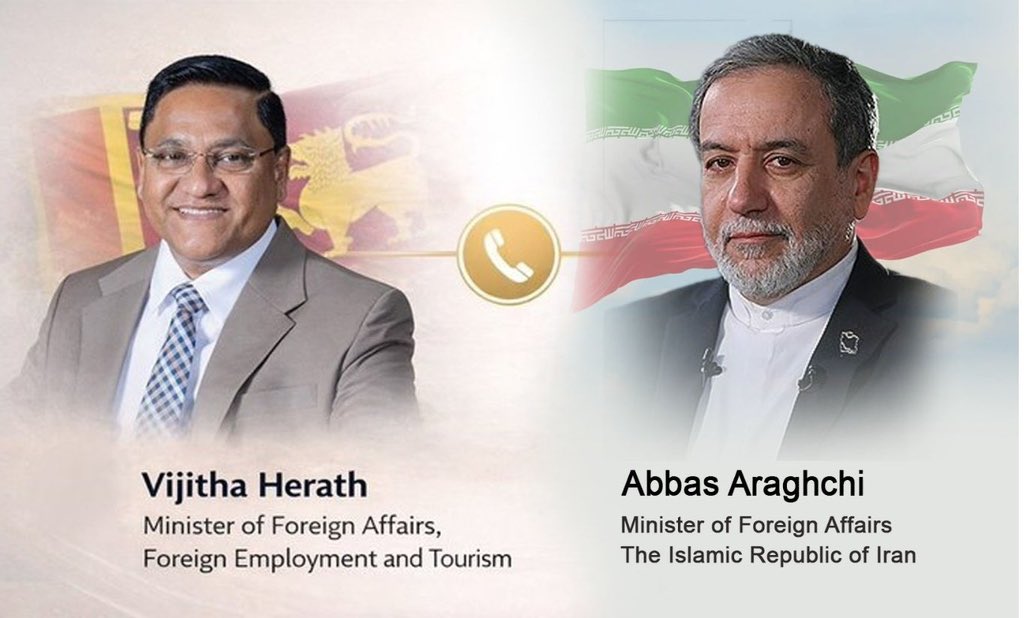 ஈரானிய வெளிவிவகார அமைச்சருடன் விஜித ஹேரத் அவசர தொலைபேசி உரையாடல்