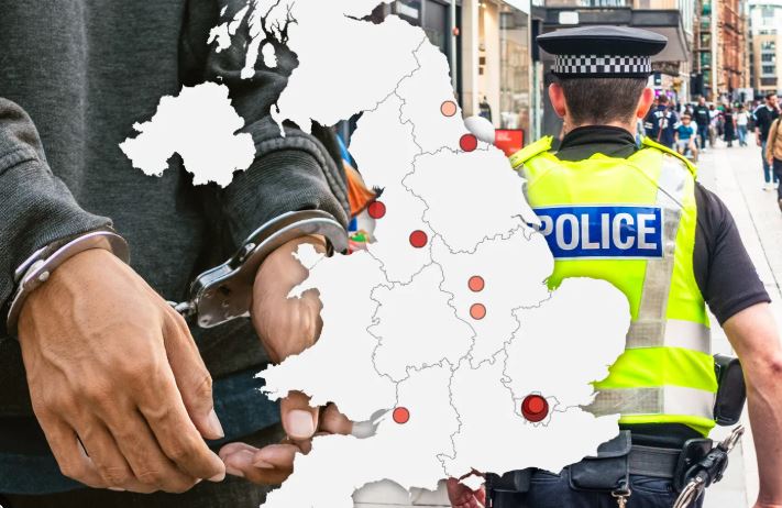 இங்கிலாந்தின் ‘மிகவும் ஆபத்தான’ 10 பகுதிகள் பெயரிடப்பட்டுள்ளன.