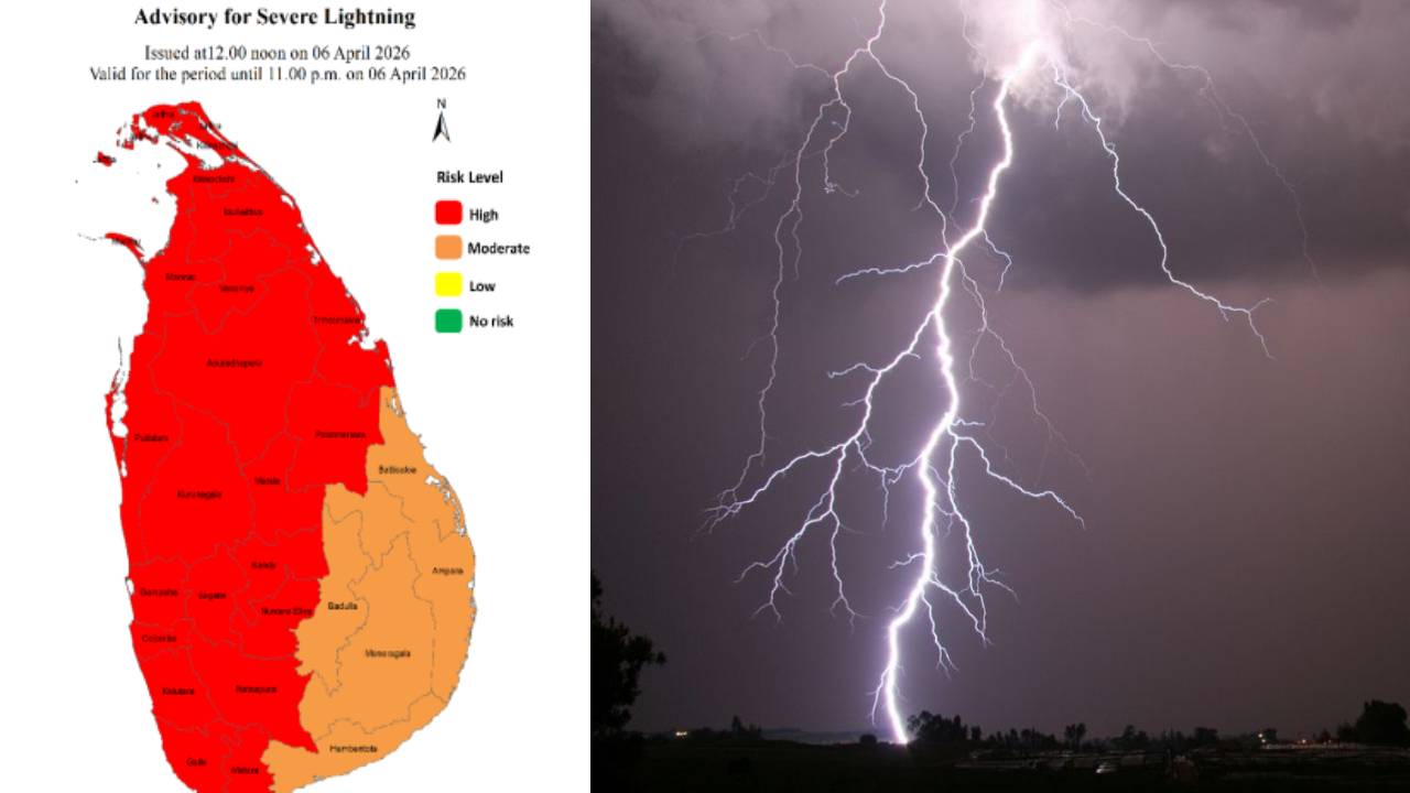 மின்னல் தாக்கம் குறித்து 20 மாவட்டங்களுக்கு சிவப்பு எச்சரிக்கை