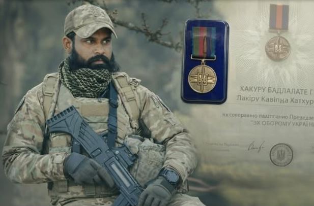 உக்ரைன் ஜனாதிபதியால் கௌரவிக்கப்பட்ட இலங்கை வீரர் போரில் உயிரிழந்தார்